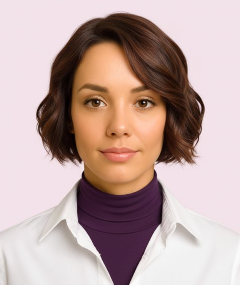 Carr&eacute; l&eacute;ger &agrave; hauteur du menton avec d&eacute;grad&eacute; pour mouvement