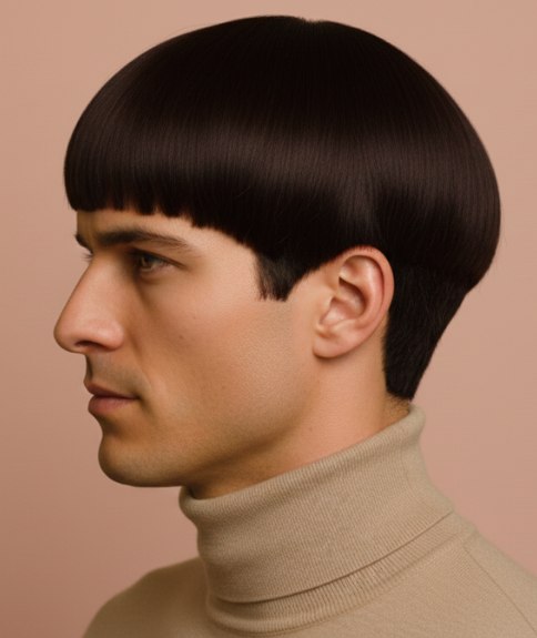 Coupe bol masculine – Vue de côté