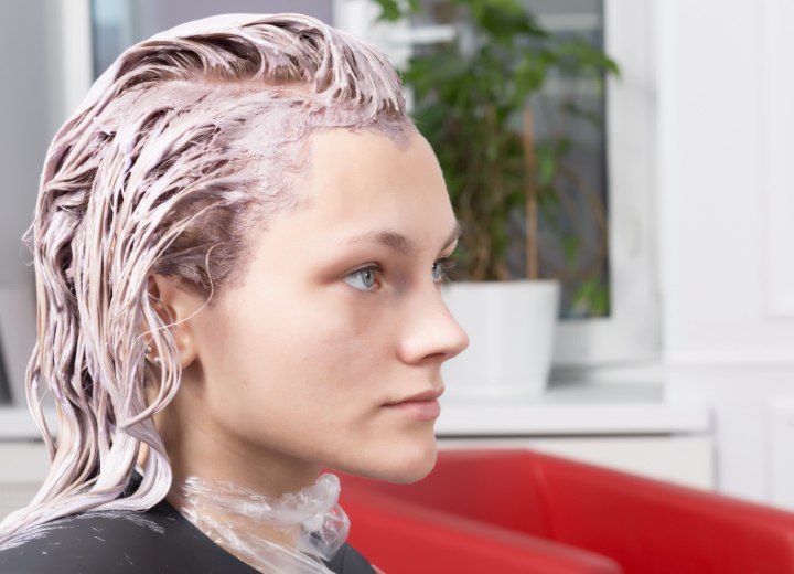 Hair color application