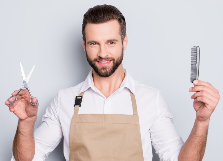 Male hair stylist