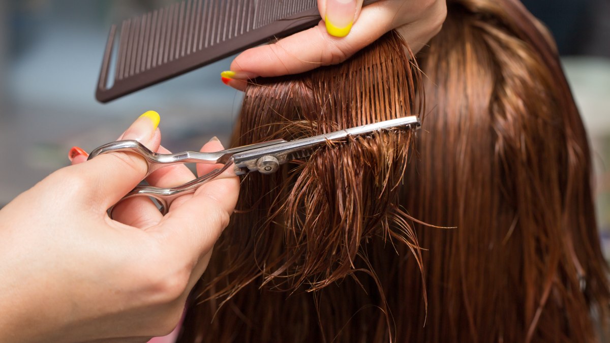 The type of thinning for very thick hair