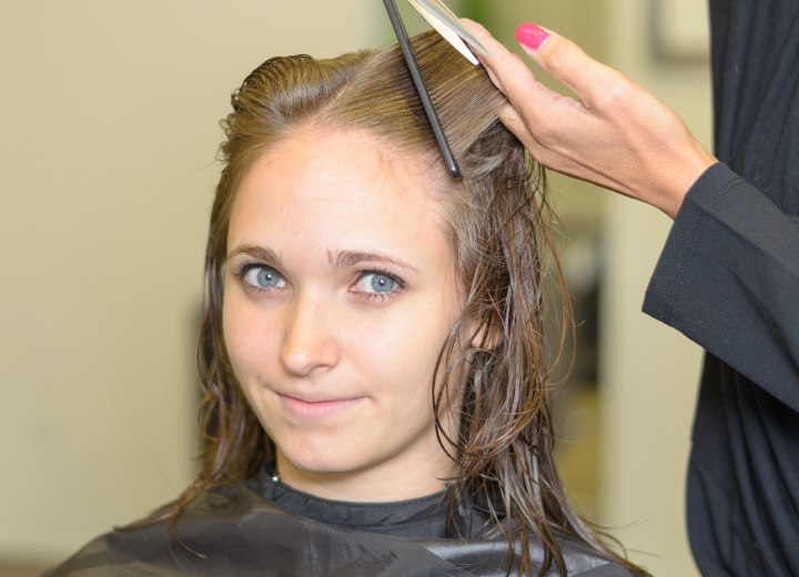 Oiled haircut