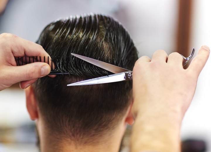 Male haircutting