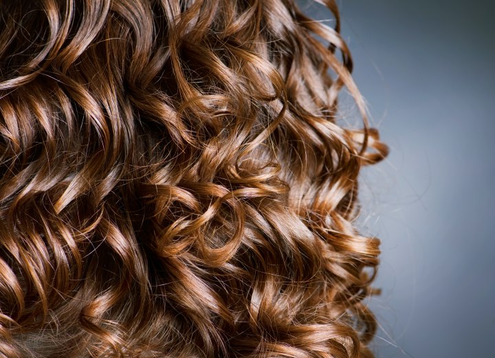 Permed curls