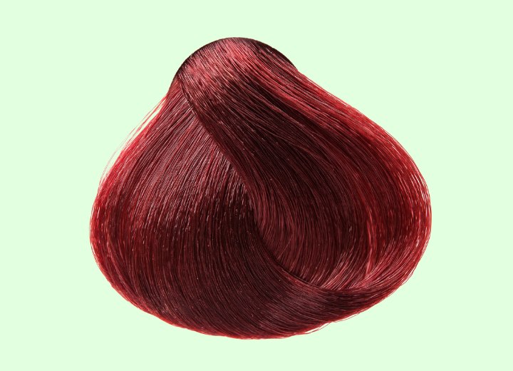 Reddish brown hair