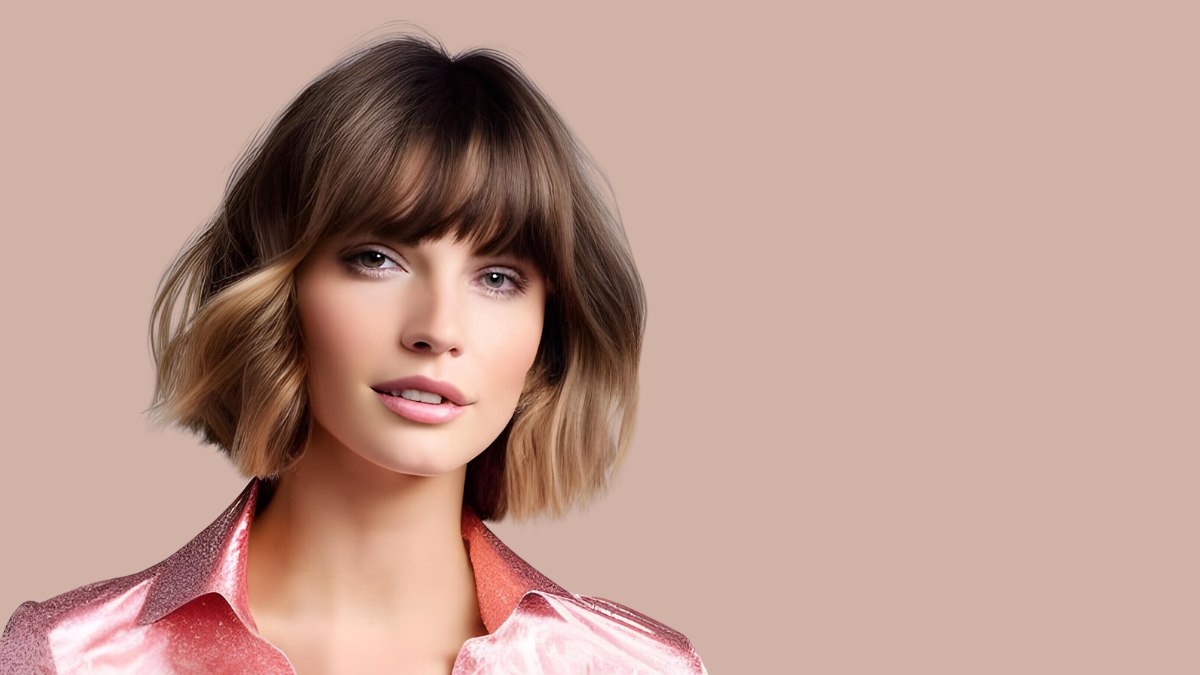 wavy short hair