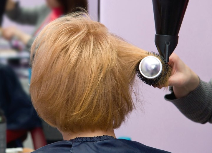 Styling a wedge haircut