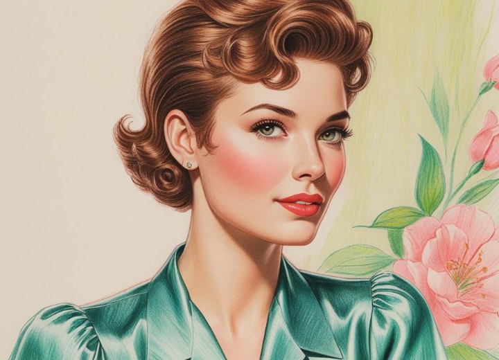 Italian haircut for a 1950s look