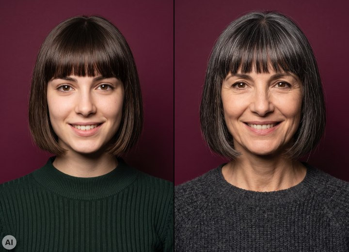 An aging woman