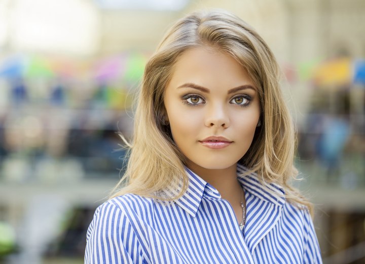 Blonde hair with highlights