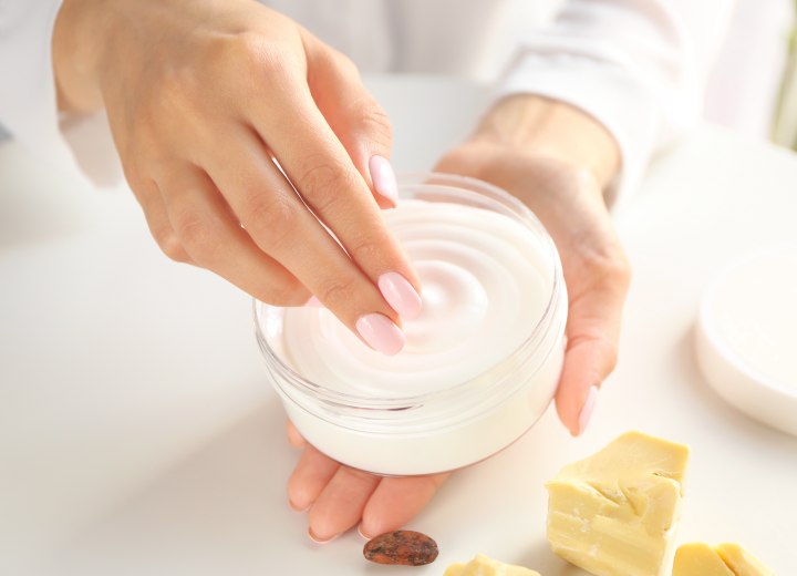 Cocoa butter for hair care