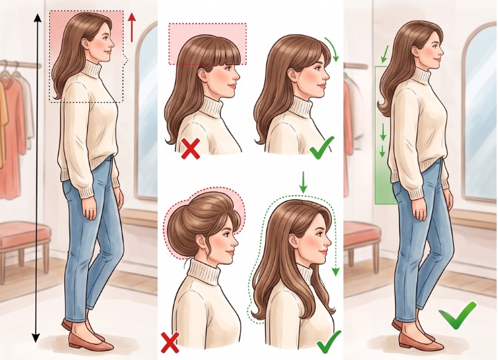 Hairstyle considerations for tall women