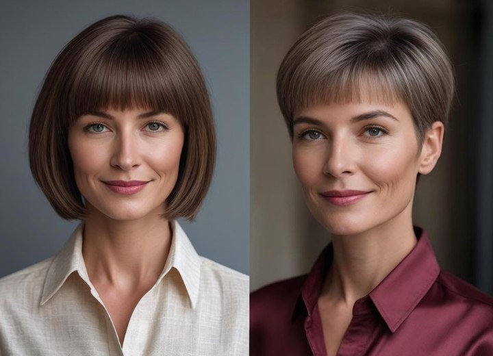 Bob to pixie cut hair makeover