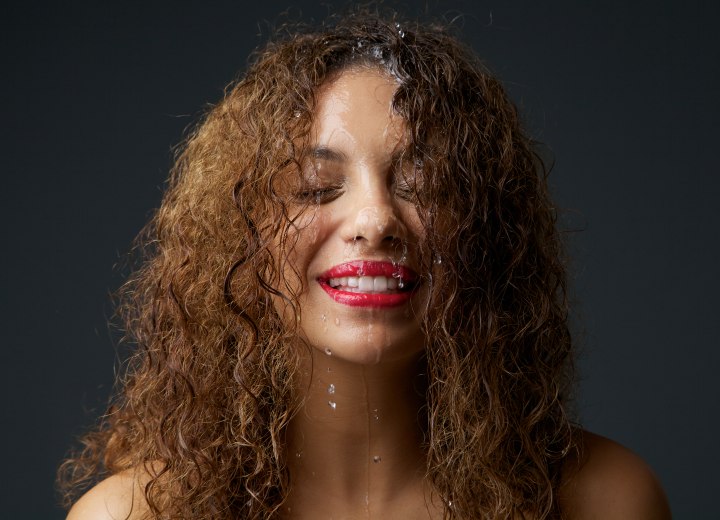 Hair and water