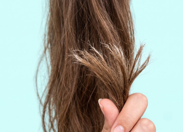 Hair with split ends