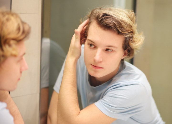 Male with blond hair