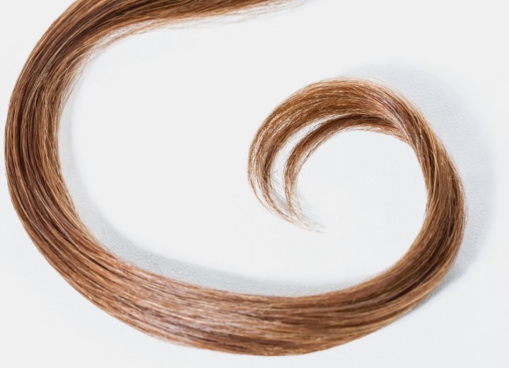 Permed lock of hair