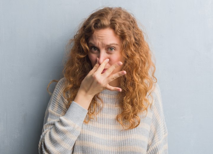 Smelly hair after a perm