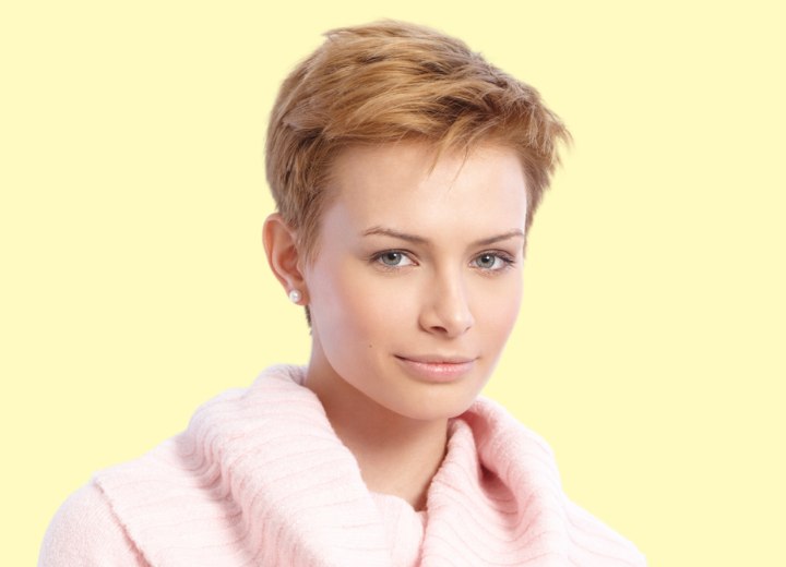 Stylish pixie cut