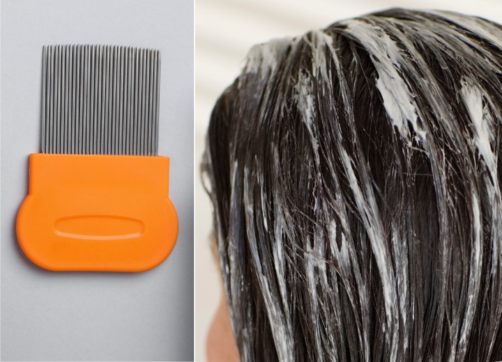 Wet-combing method to remove head lice