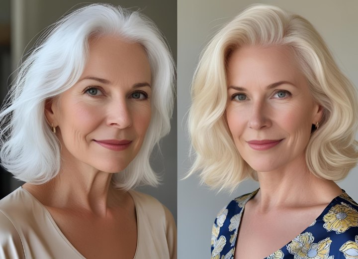 The difference between white and blonde hair