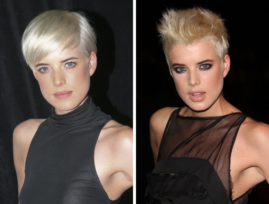 What an aggy hairstyle or haircut is and how it is related to Agyness Deyn