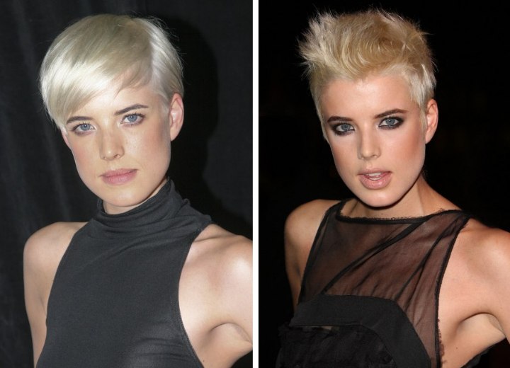 Agyness Deyn's short crop hairstyle