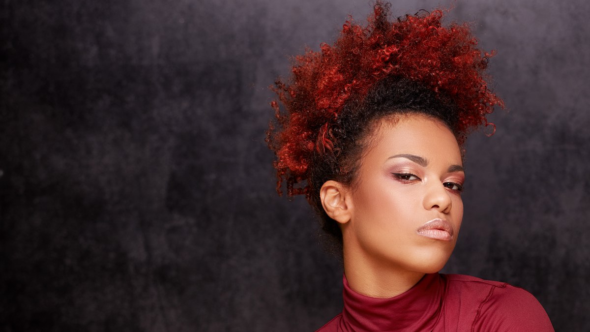 How to achieve a burgundy color on dark brown hair
