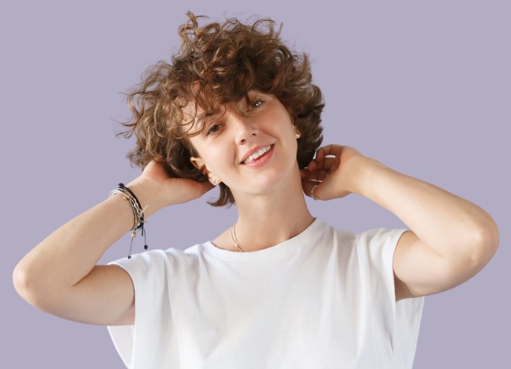 Bangs and fringed styles for curly hair