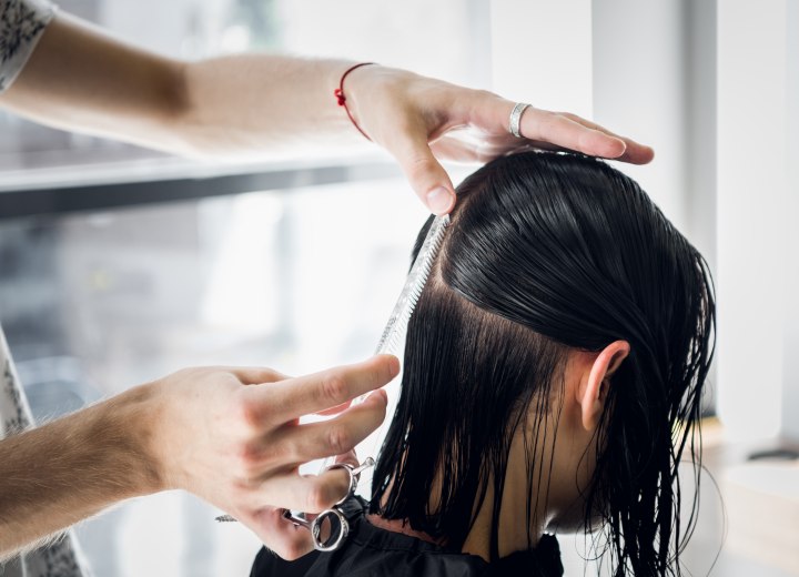 Cutting hair