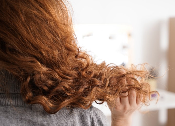 Long and fine naturally curly hair