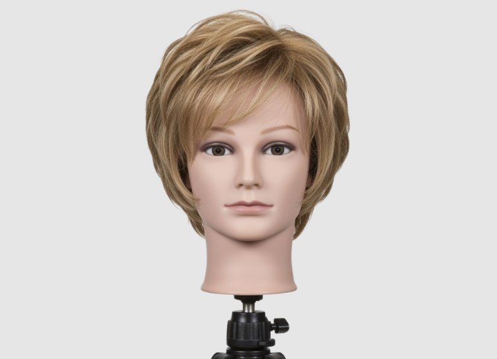 Short Meg Ryan-inspired hairstyle with layers