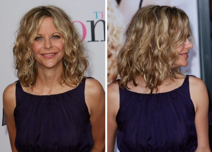 Meg Ryan with medium long hair