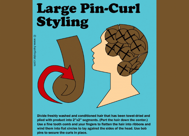 How to make pin curls