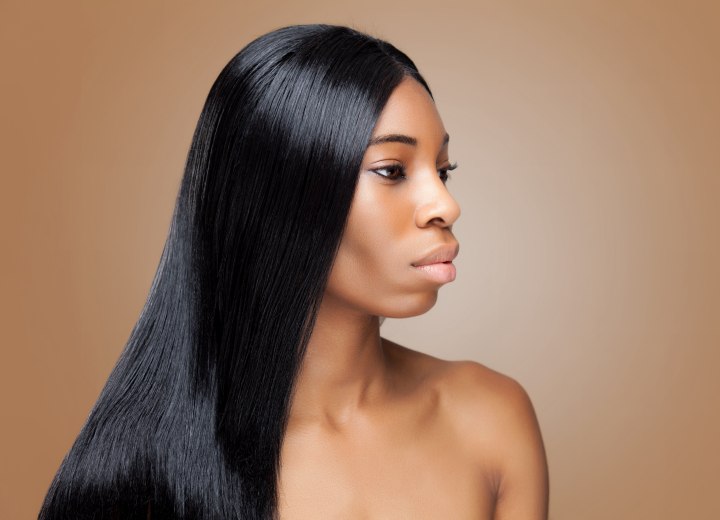 Long and shiny African hair