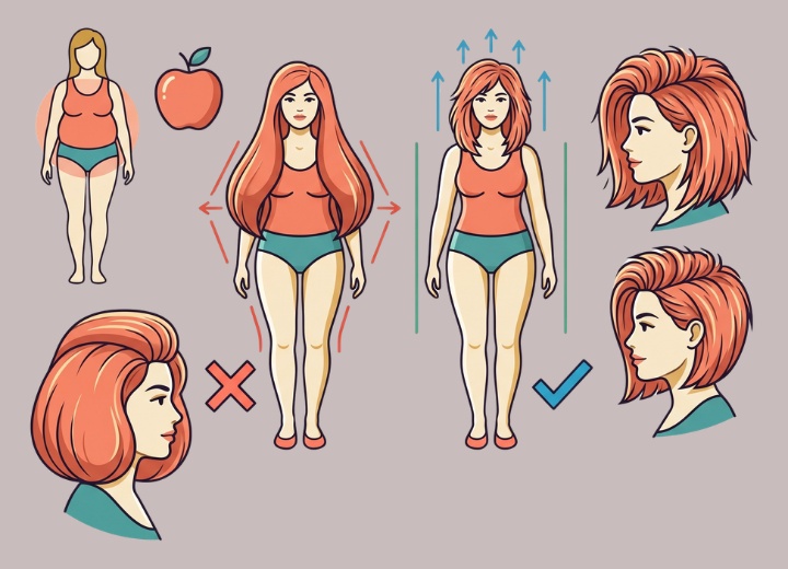 Hair for big girls who are apples
