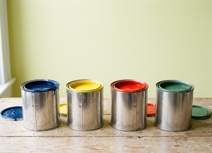 Cans of paint