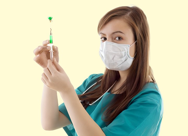 Doctor, ready to perform anesthesia