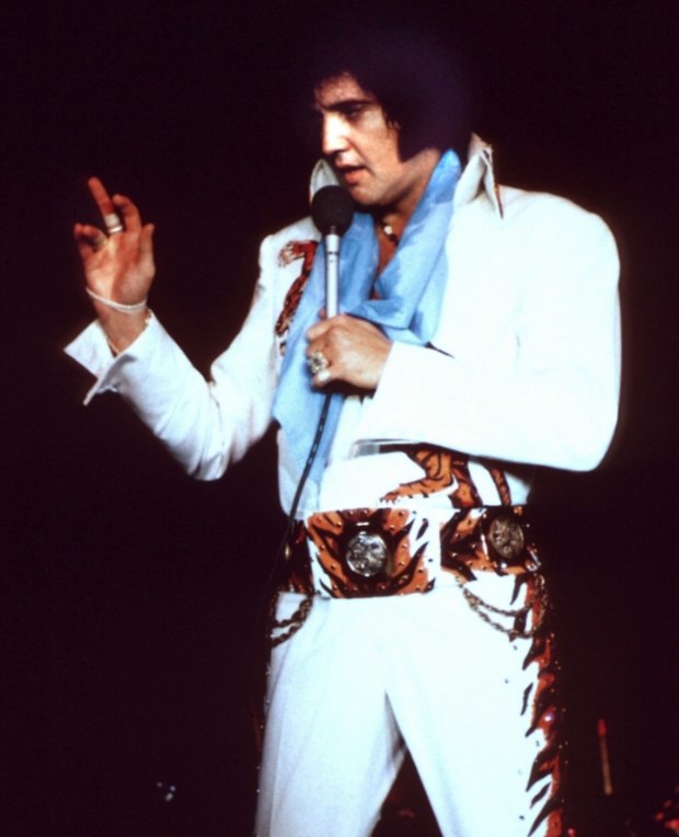 Mug shot of Elvis, 1970