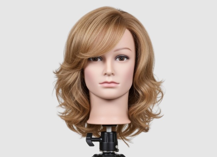 Eva Mendes-inspired hairstyle with waves and volume