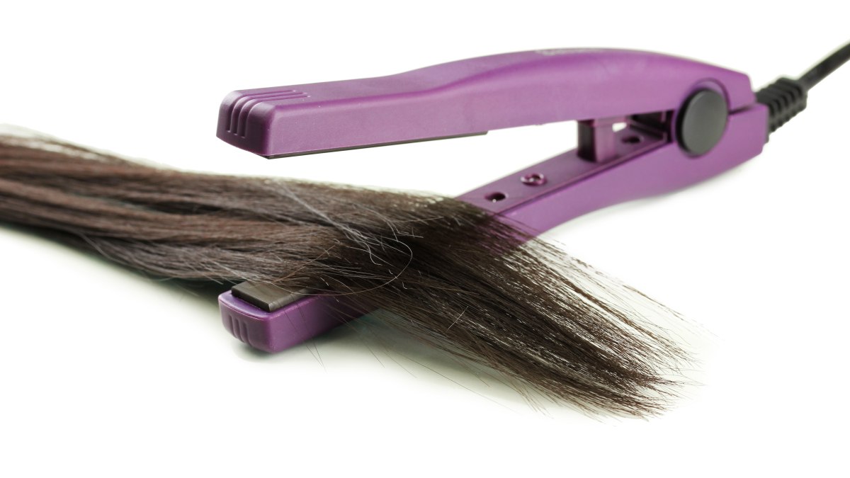Is it safe to use a flat iron on rebonded hair?