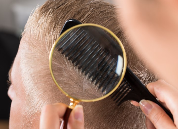 Hair seen through a magnifier