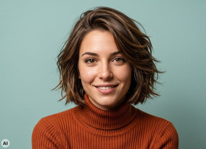 Hairstyle for a woman who has prominent ears