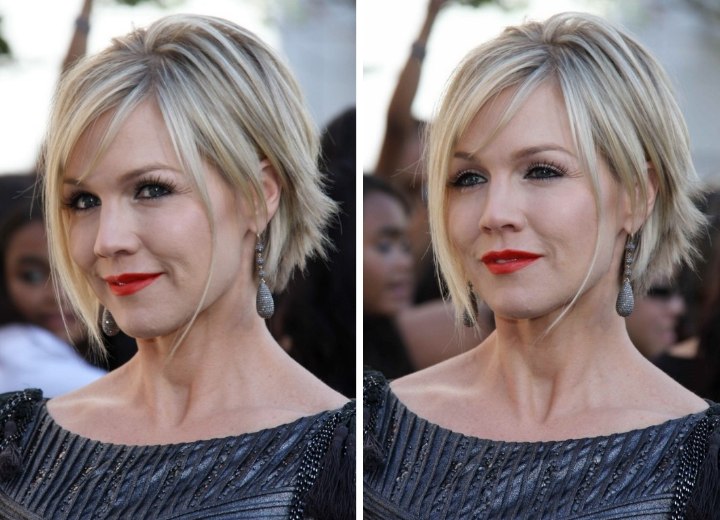 Jennie Garth with short hair