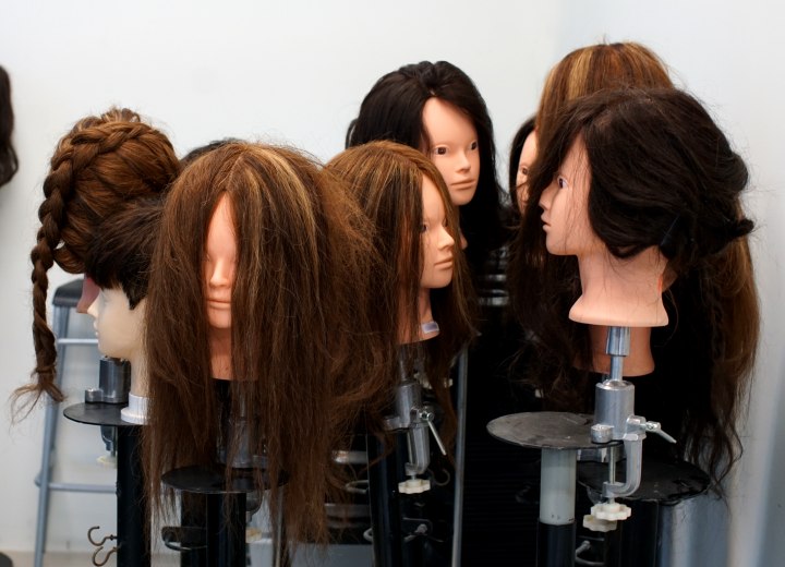 Using hair products on mannequin heads when you don't want to ruin the head