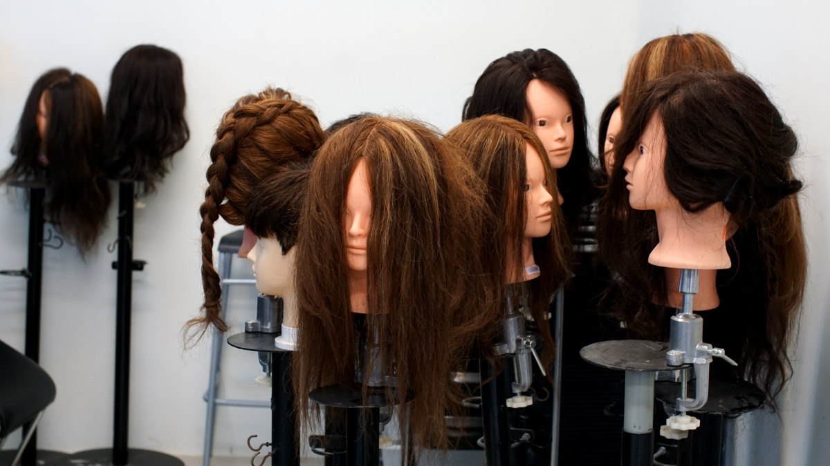 Using hair products on mannequin heads when you don't want to ruin 