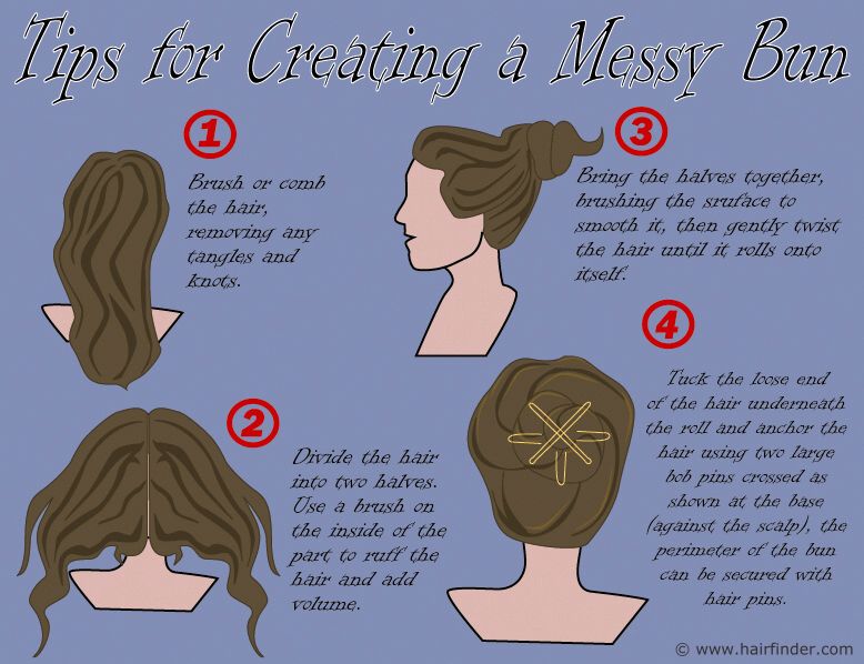How to put your hair up in a messy bun