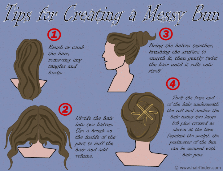 How to create a messy bun