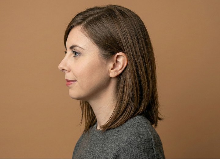 Hair for a plus face