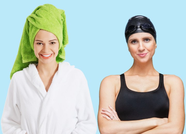 How to protect your hair in a sauna or pool